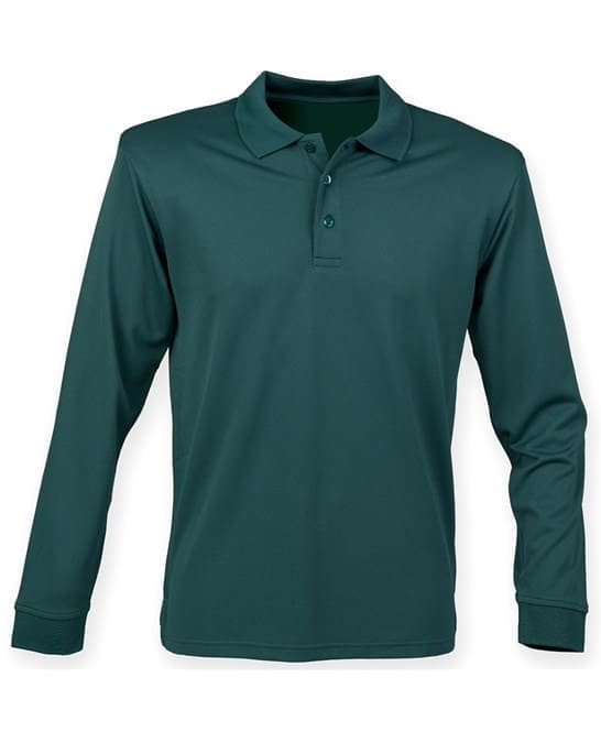Felpa Uomo Henbury A Collo Alto Con Zip – Manica Lunga, 96% Cotone 4% Elastan, Vestibilità Comfort, Colore Blu Scuro